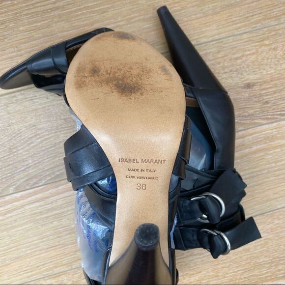 Isabel Marant-Lace Up Wrap Ankle Heels (38) - Picture 14 of 16